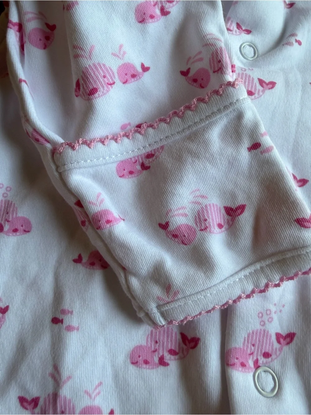 Kissy Kissy White Footed One-Piece with Pink Animal Print